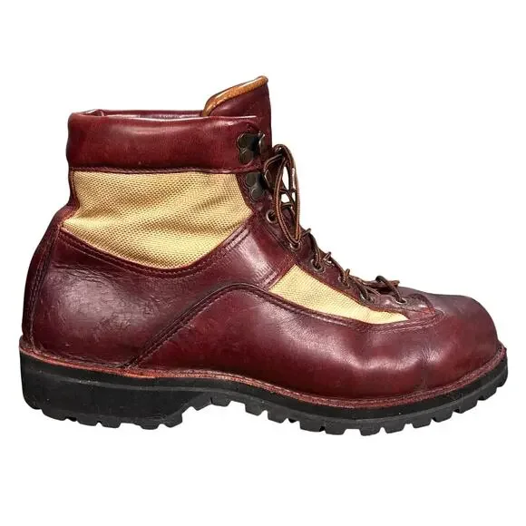 Vintage Rare Danner X Eddie Bauer 1985 Light Red Hiking Boots Size 10.5 EE - Picture 1 of 12